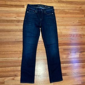 Calvin Klein Women’s Straight Dark Indigo Jeans W27 L30